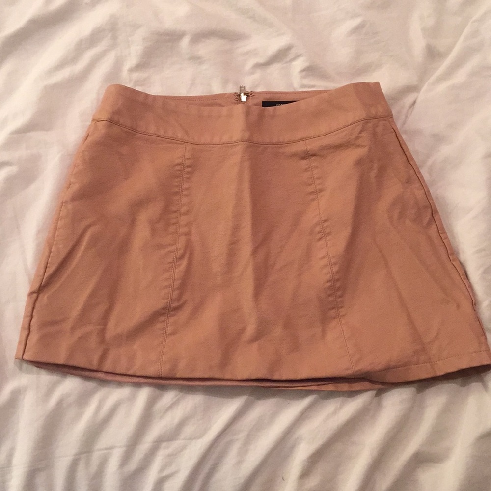 Forever 21 pink leather skirt